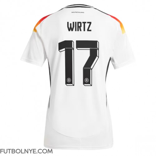 Camiseta Alemania Florian Wirtz #17 Primera Equipación para mujer Eurocopa 2024 manga corta